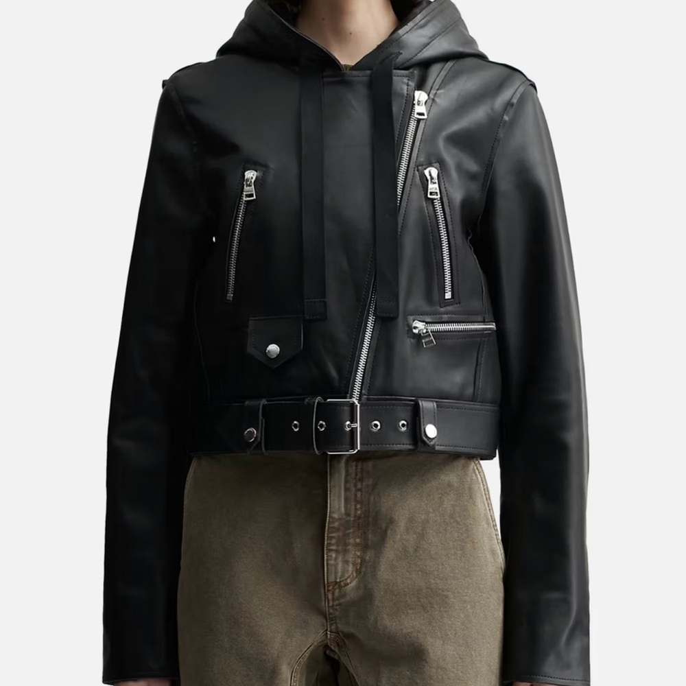 JW ANDERSON Black Hooded Outerwear